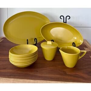 Allied Chemical Melamine Dishes Harvest Gold - Melmamine Dish Set 13 Pieces